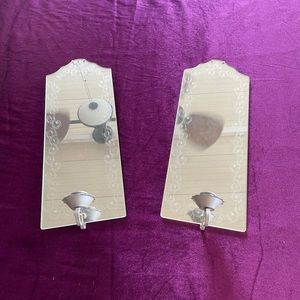 Mirror candle holder